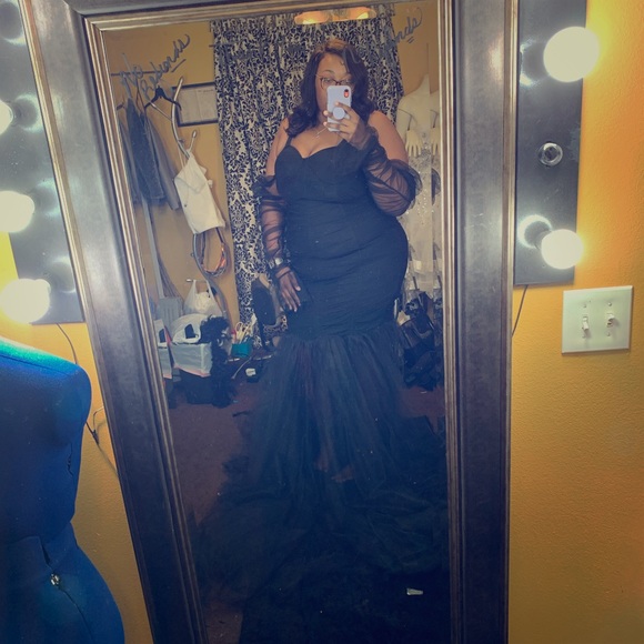 Black bandage tulle dress - Picture 1 of 6